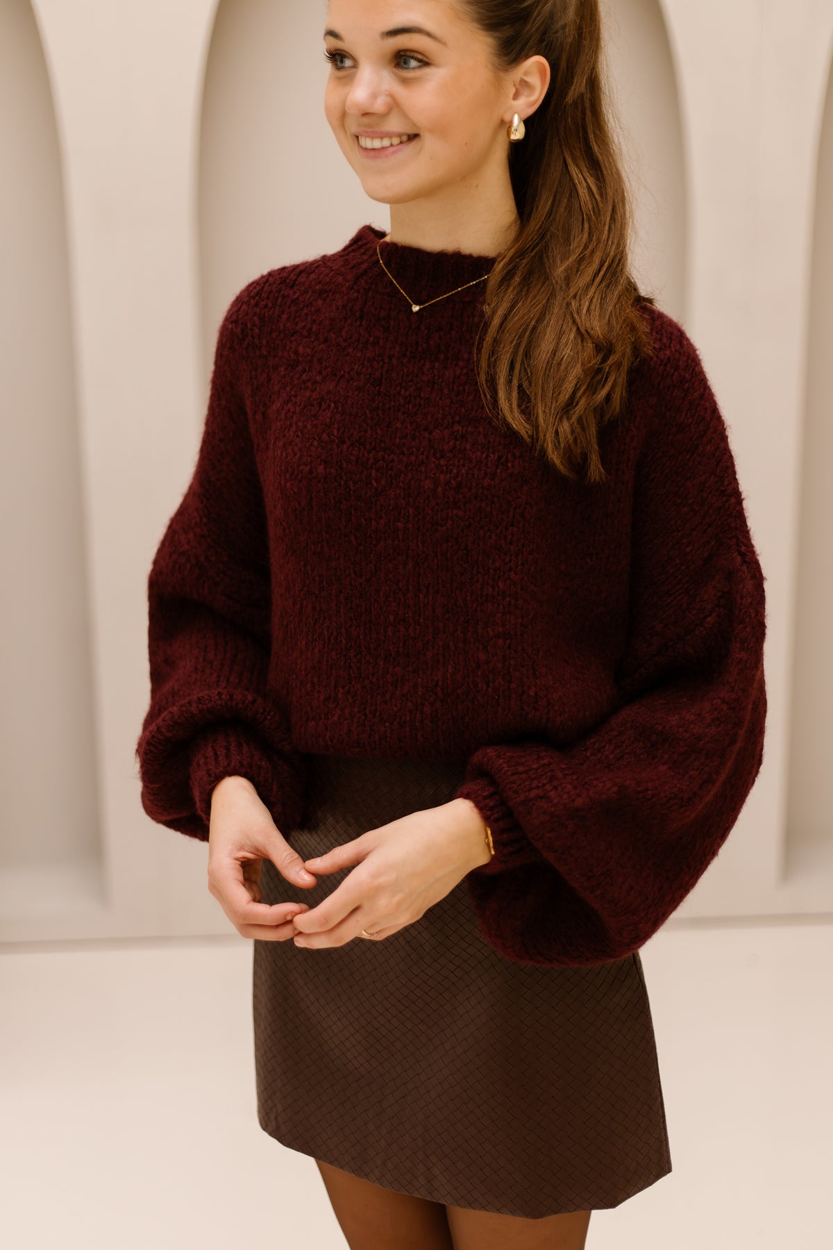 Wendy sweater burgundy
