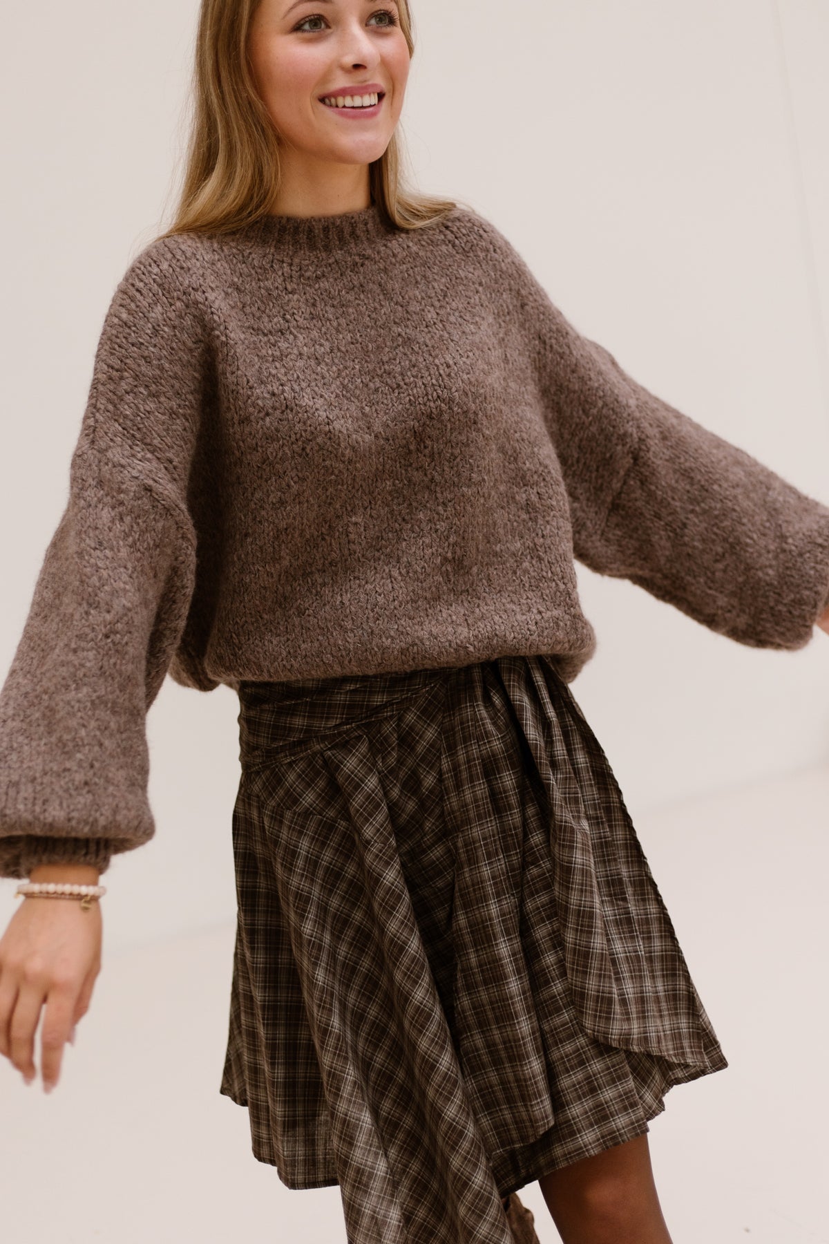 Sabella check skirt