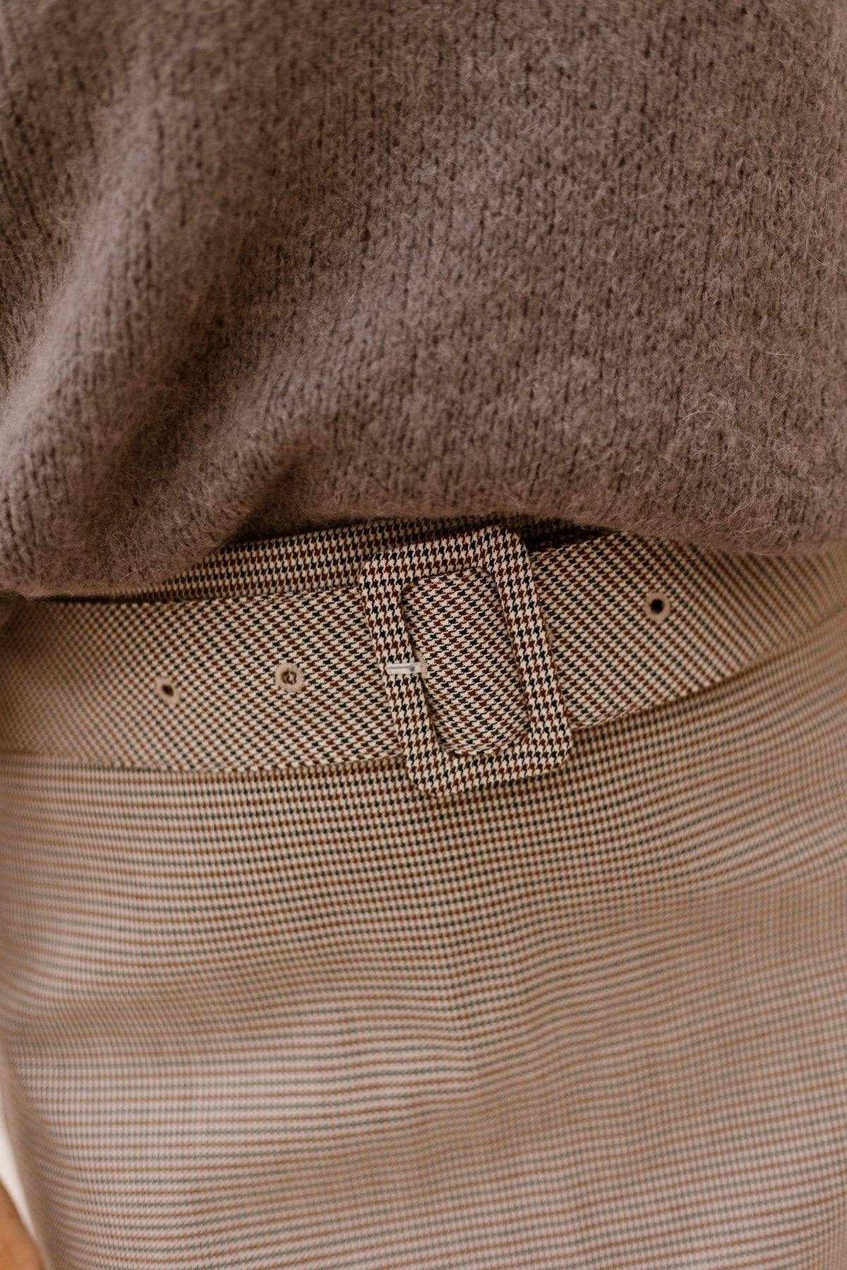 YASChekka MW Skirt Black-Check
