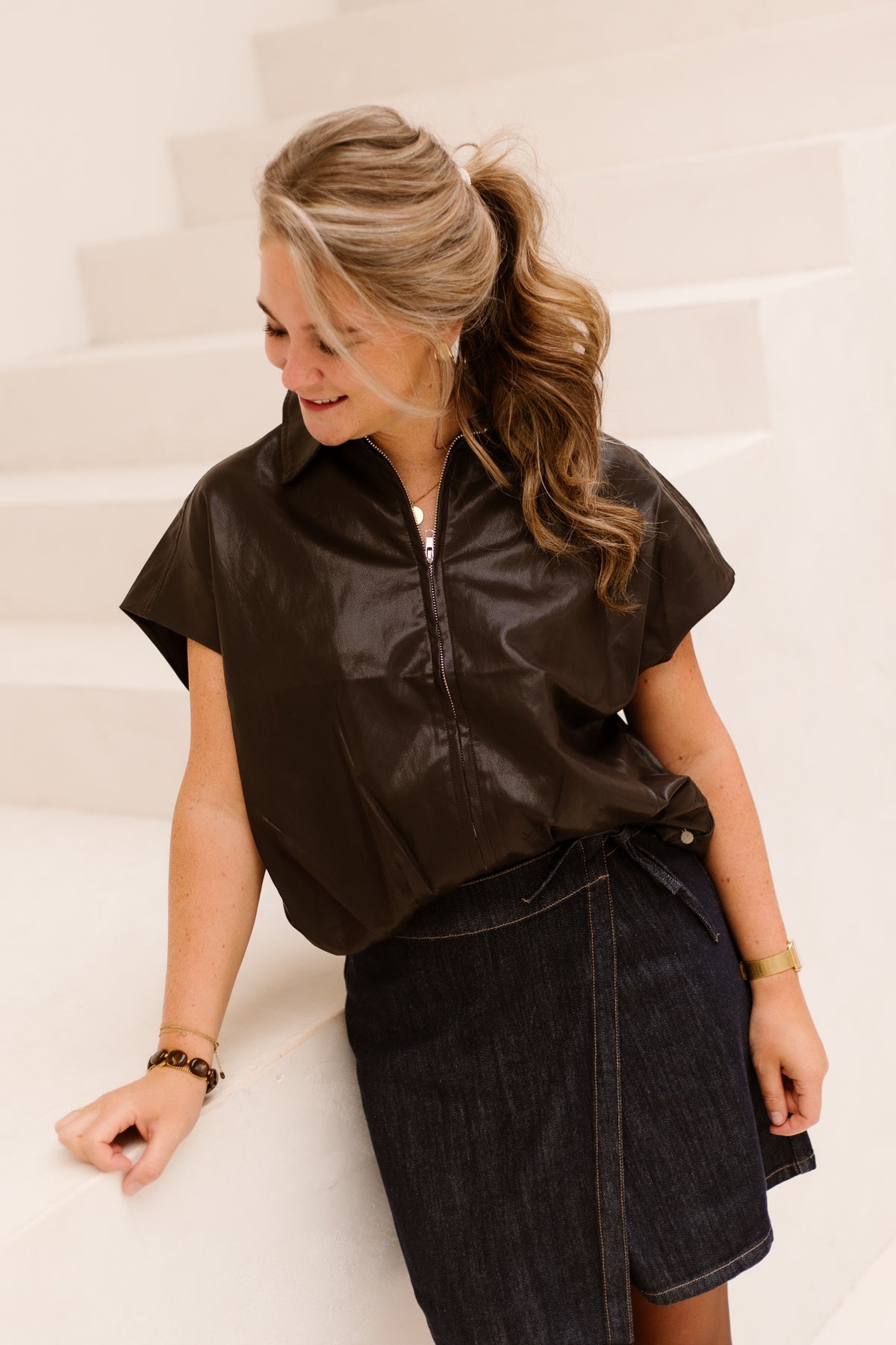 Alise gilet bruin