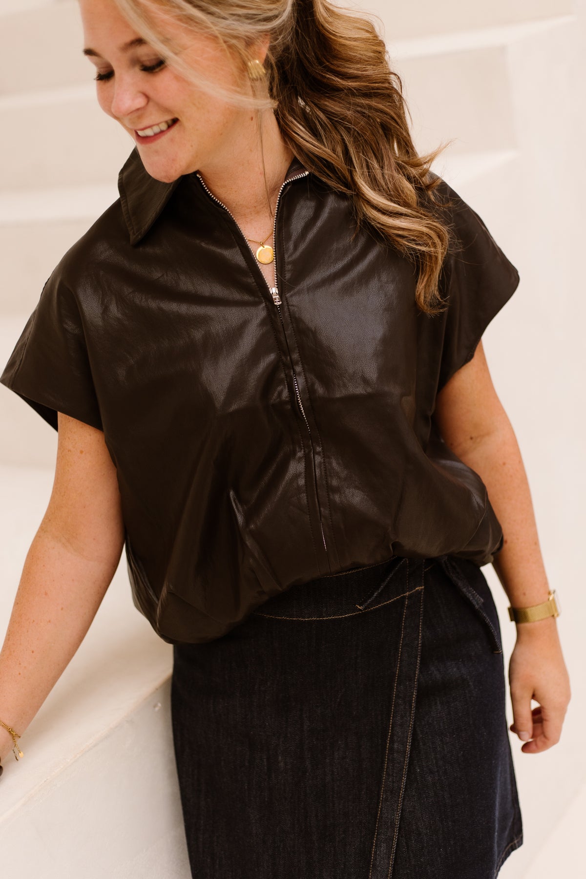 Alise gilet bruin