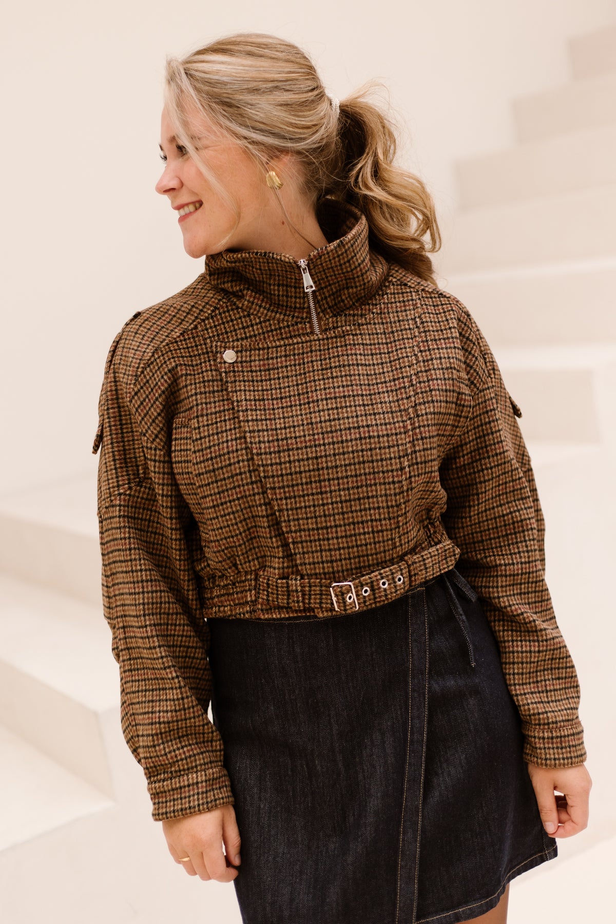 Hanne Check Jacket