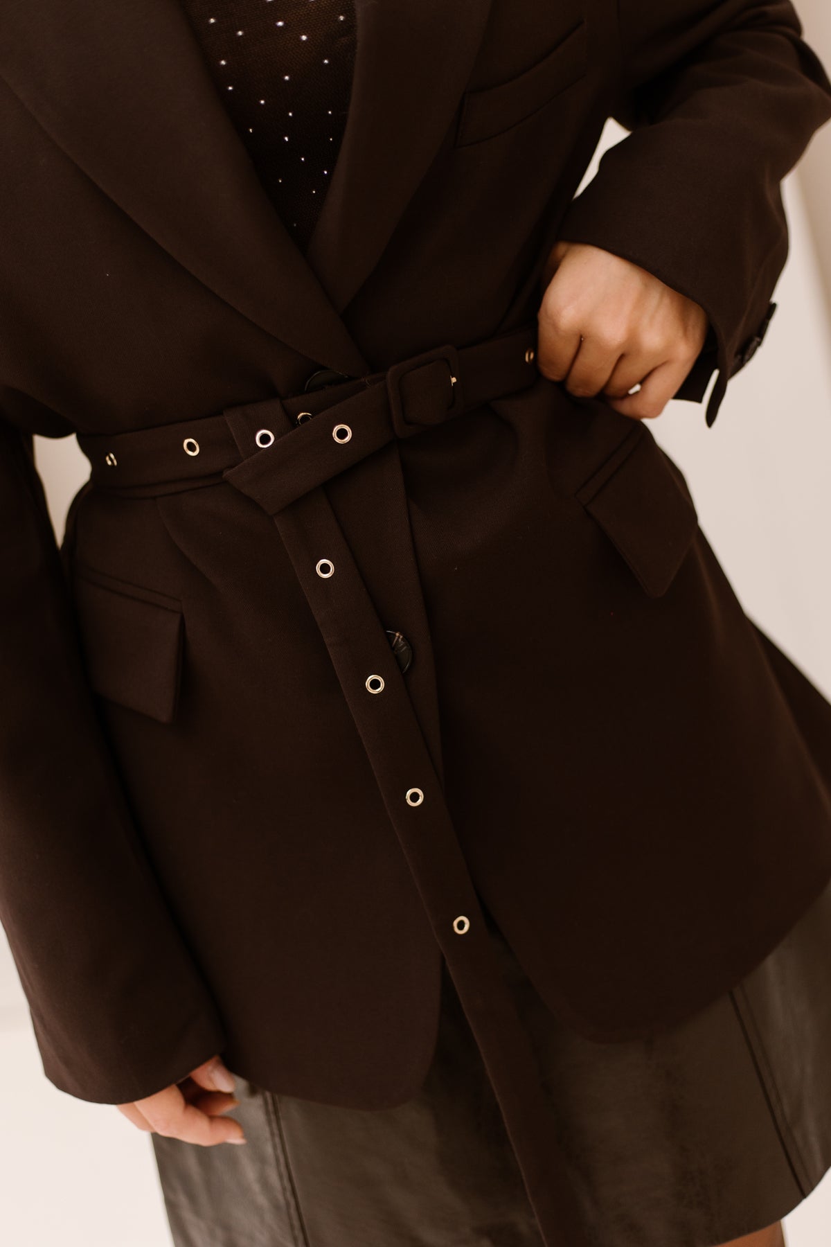 Geralda Blazer Dark Brown