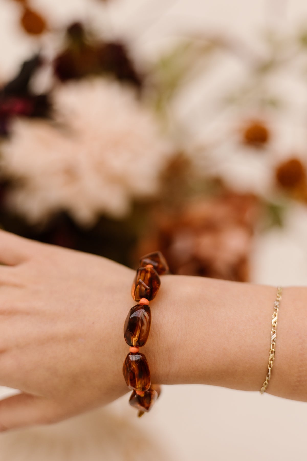 Armband Kralen Amber 297467