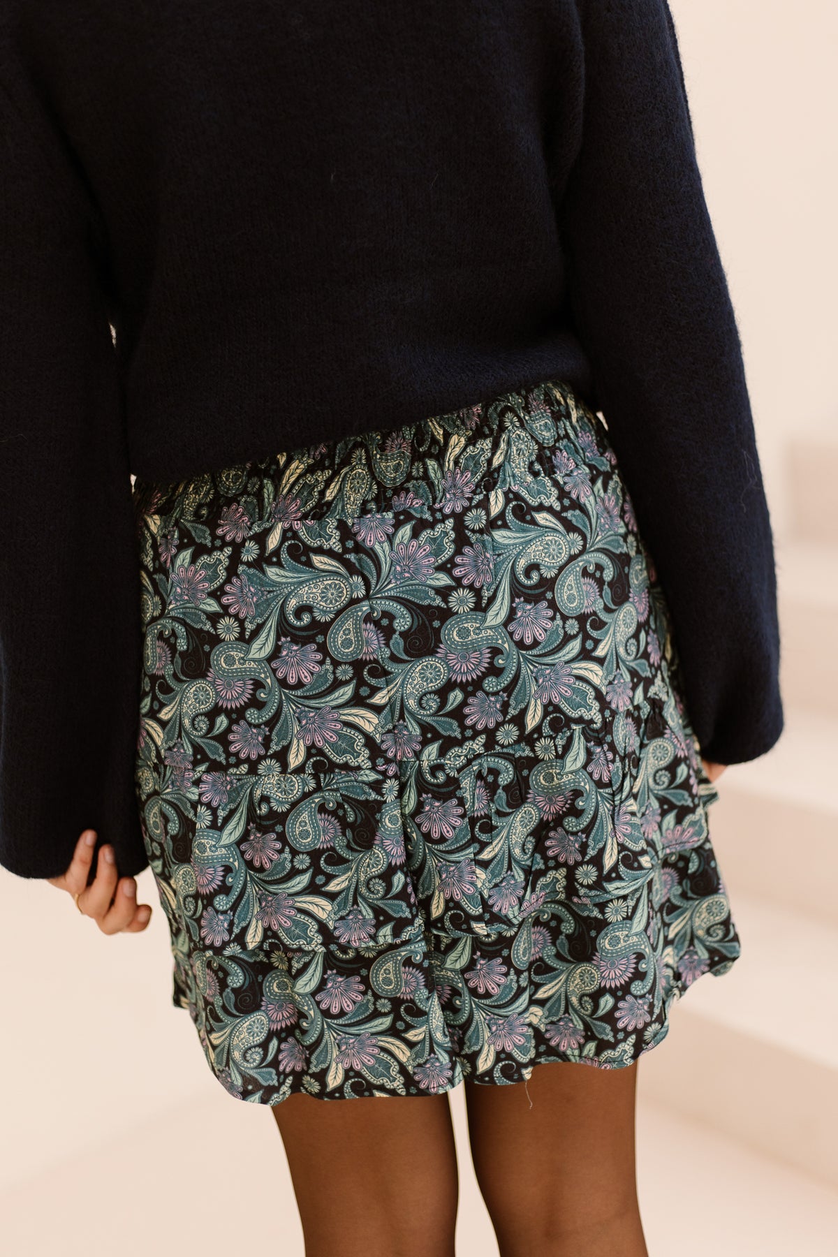 Jace skirt Black/Wood Ash