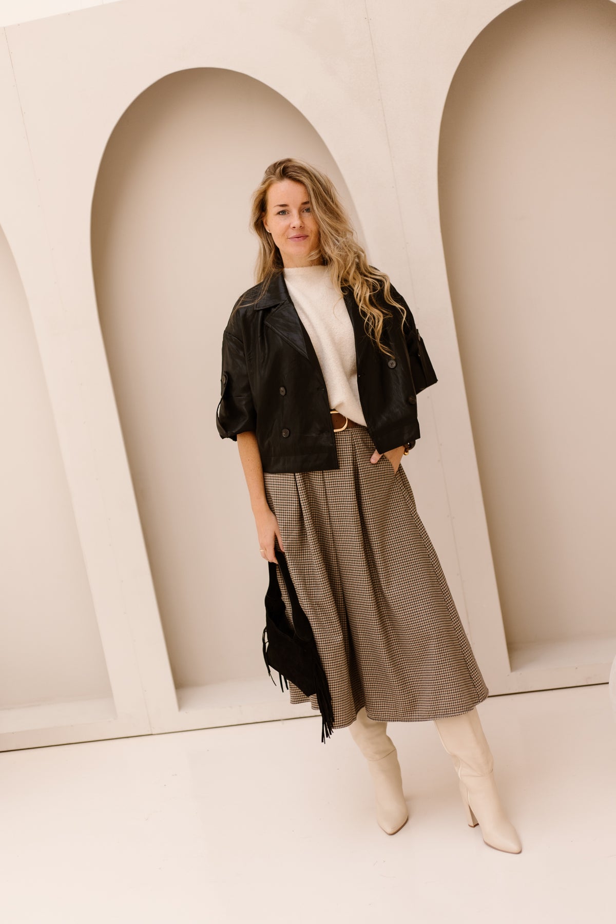 Holly Leather Jacket Black