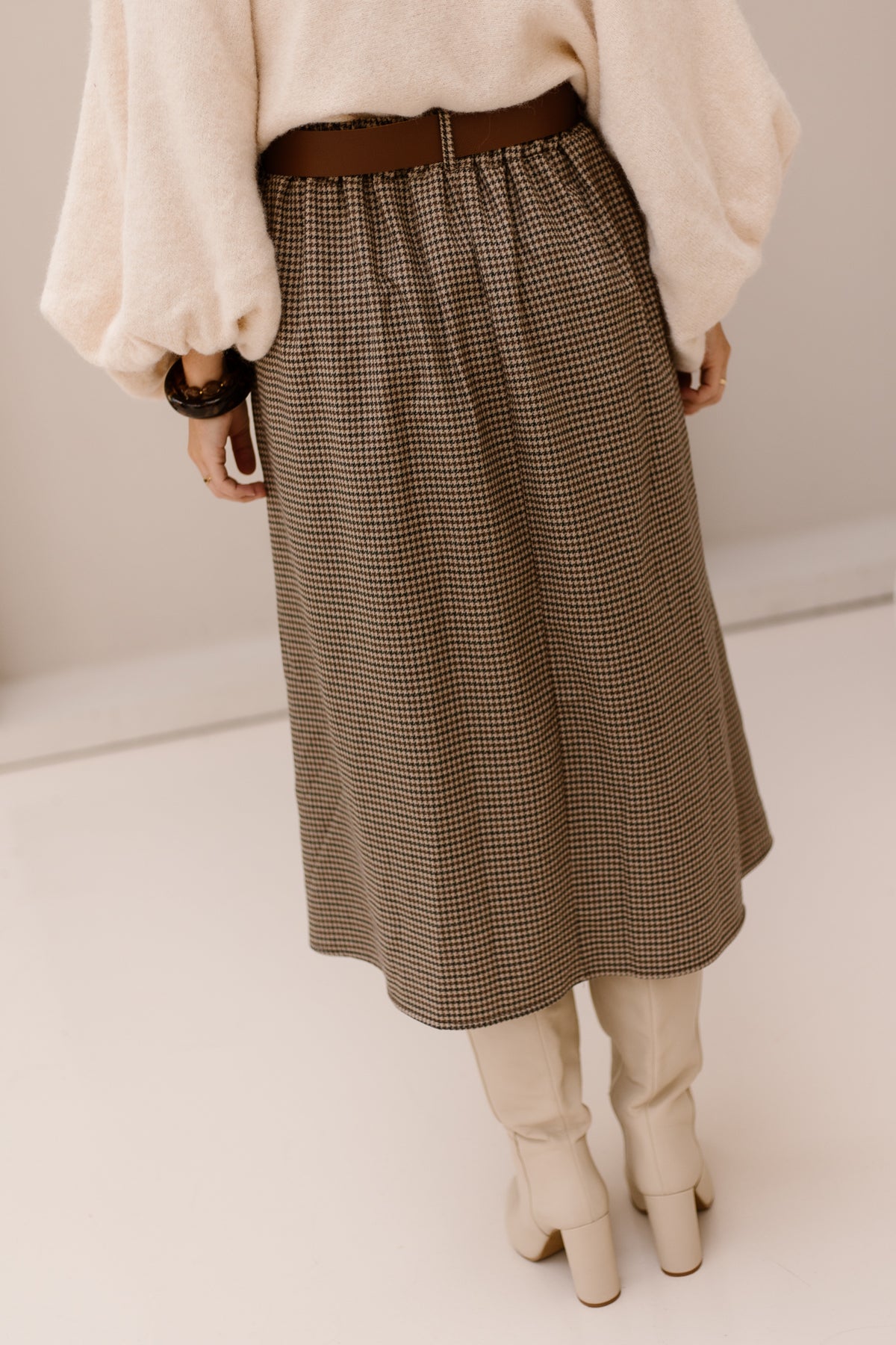 Ruit rok midi