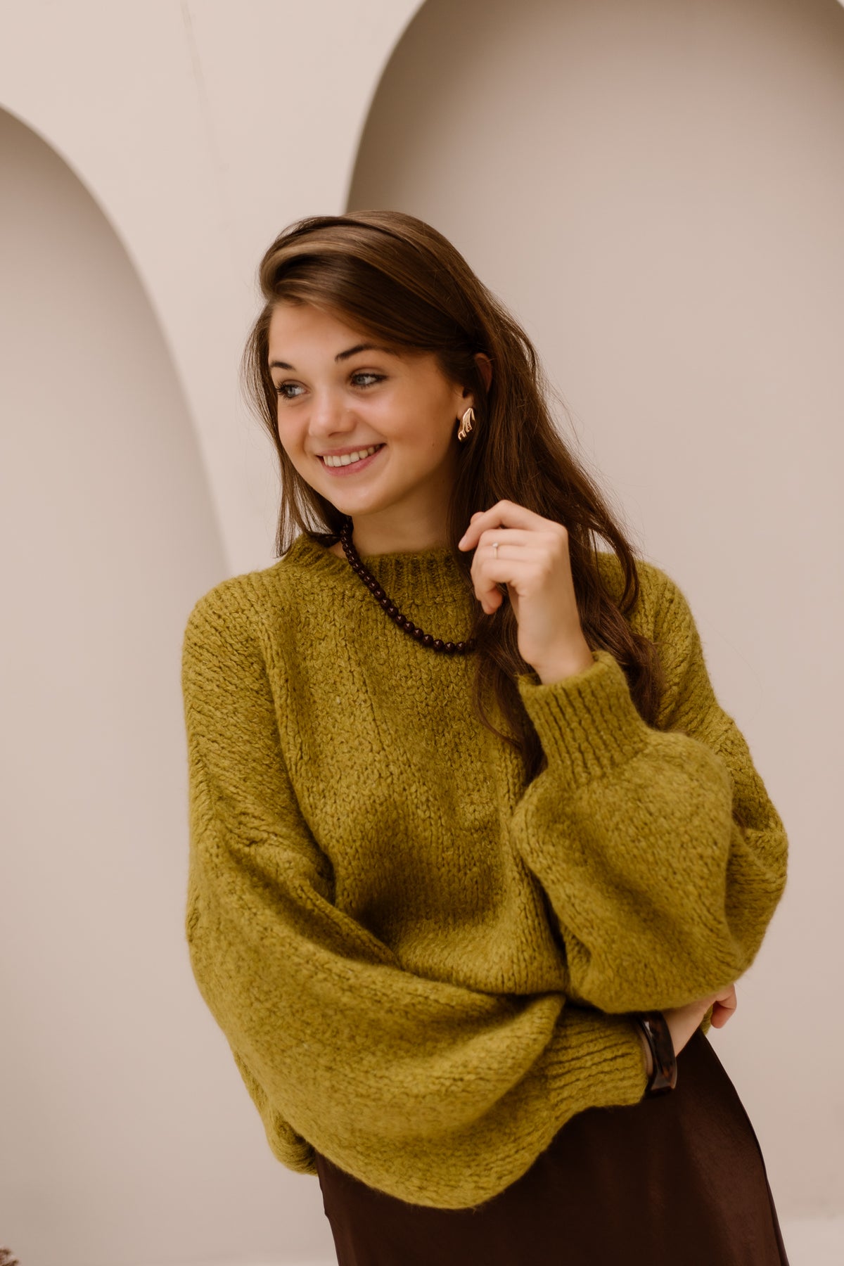 Wendy sweater mosgroen