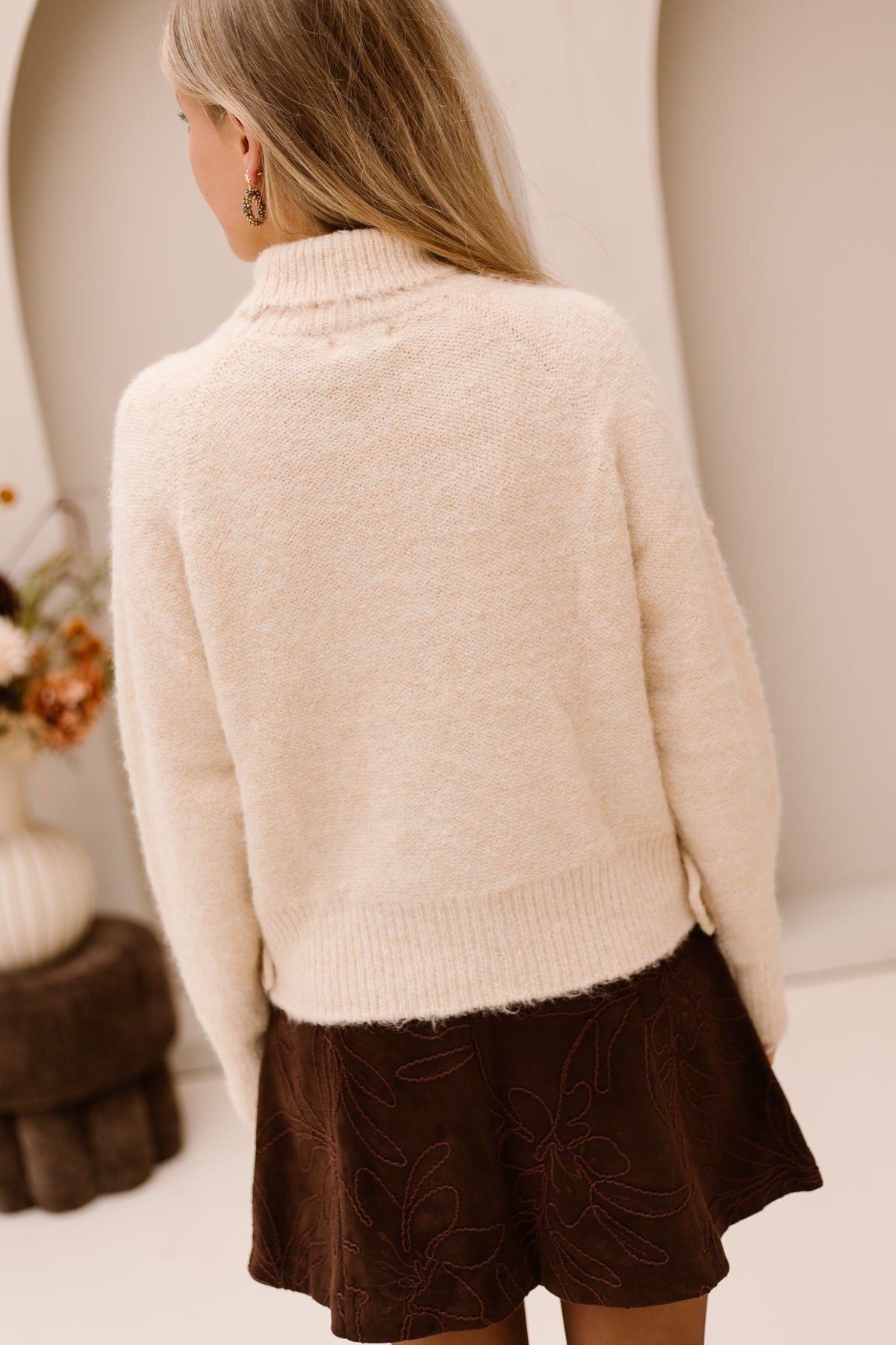 Aimy Knit sweater Wood Ash