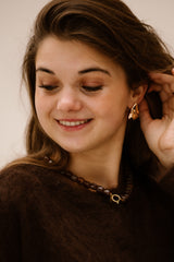 Perlenkette 15mm Khaki 219463