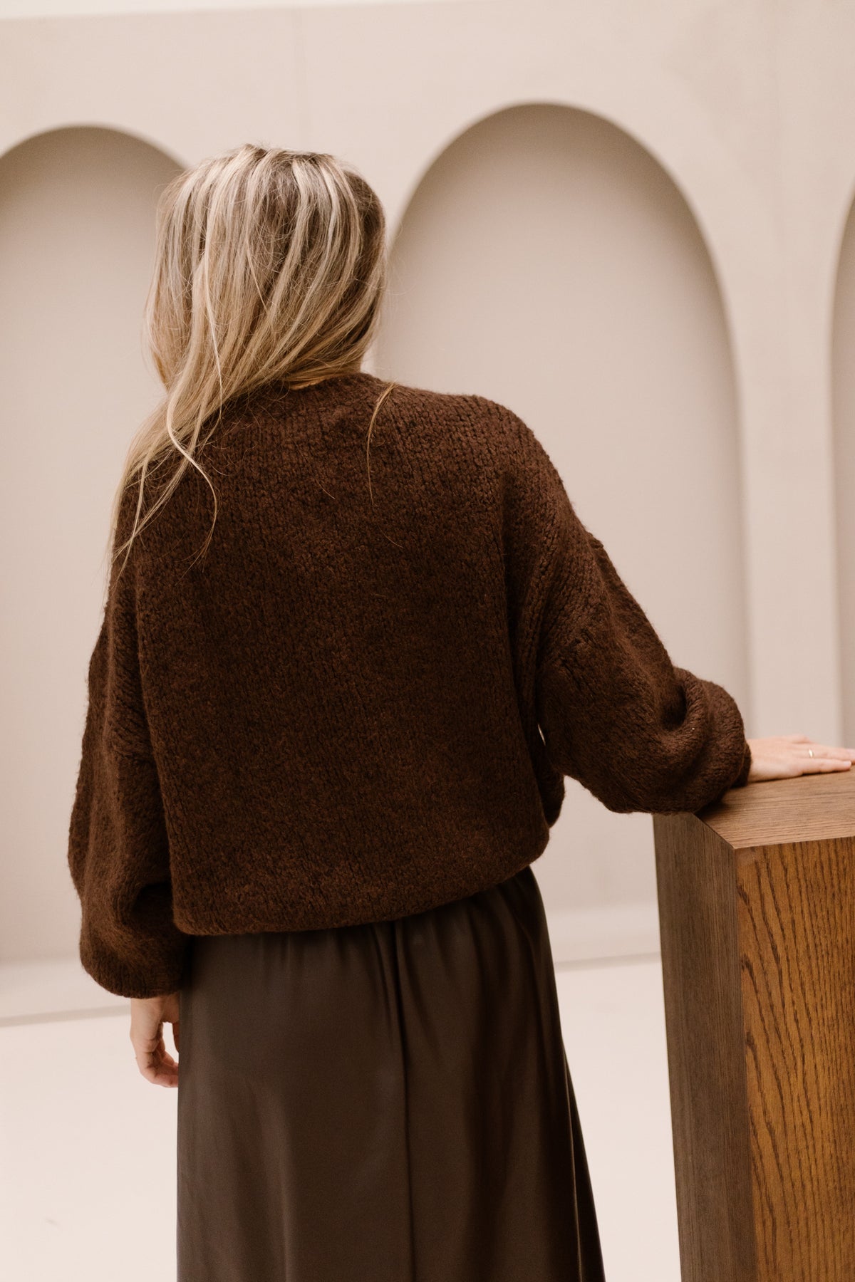 Wendy sweater chestnut brown