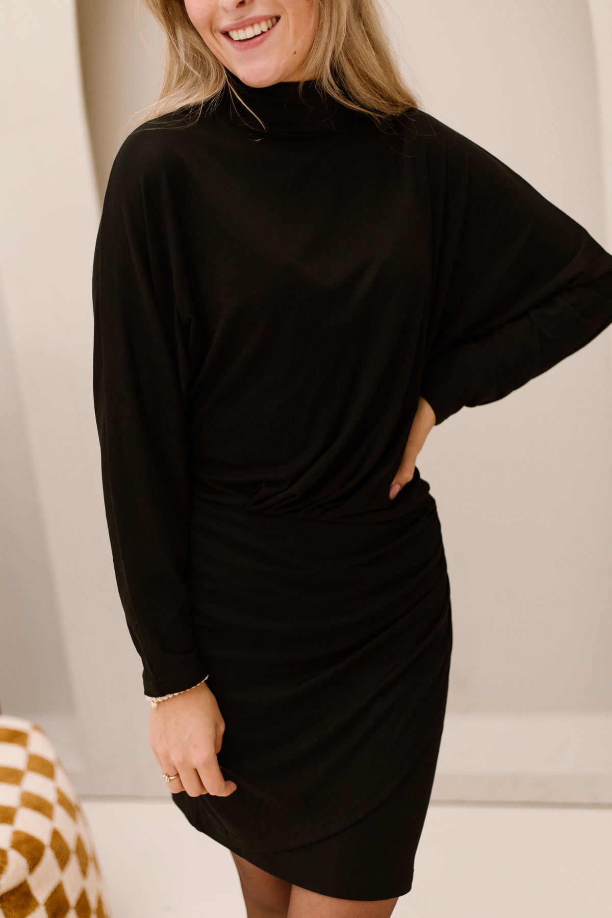 IvaraCC drape dress black