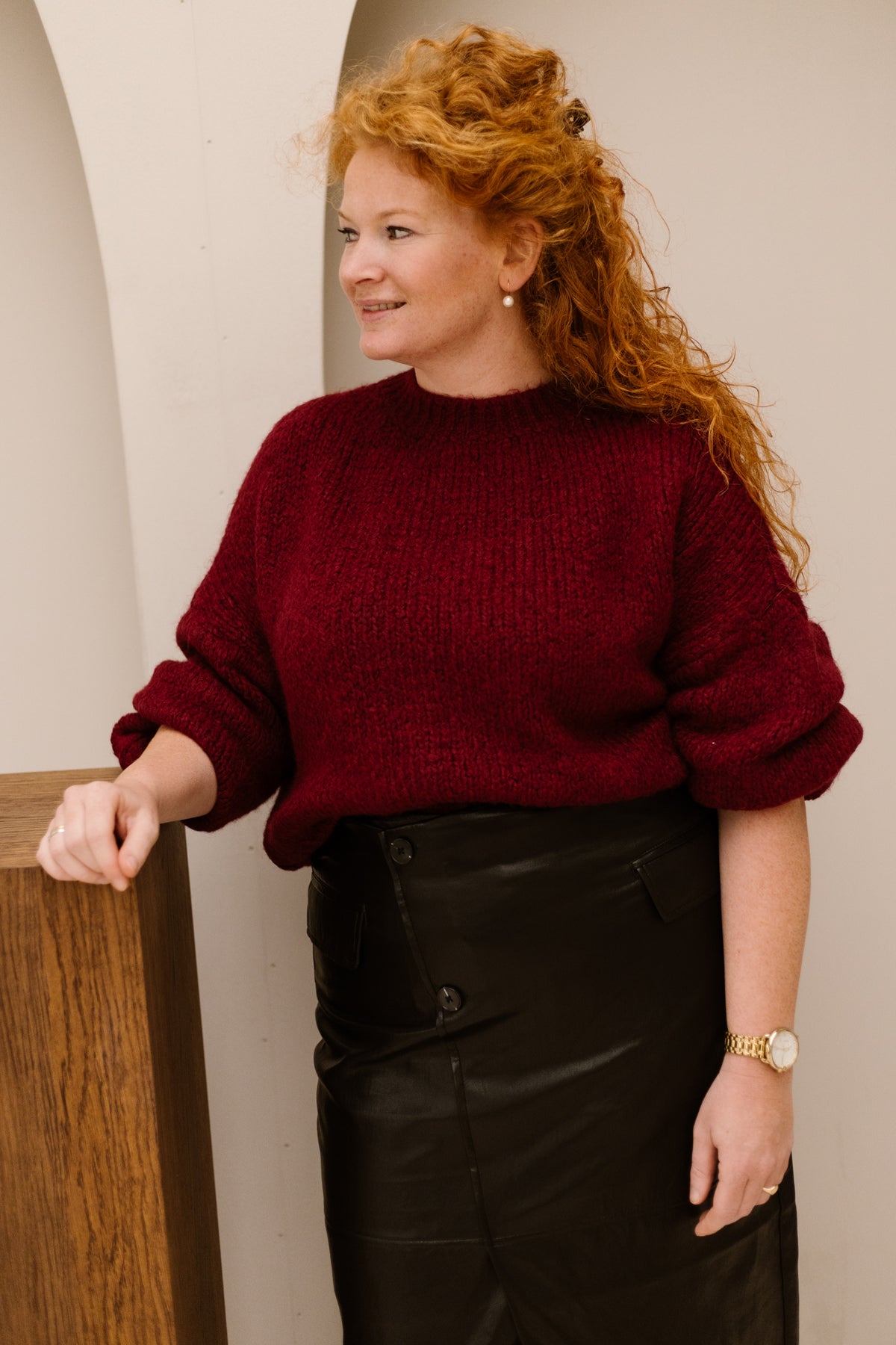 Wendy Pullover Burgund