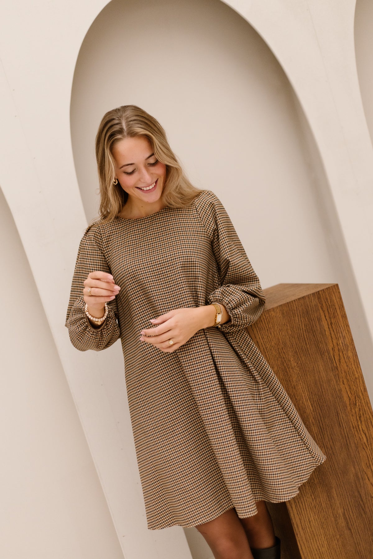 Livia Dress Print Brown