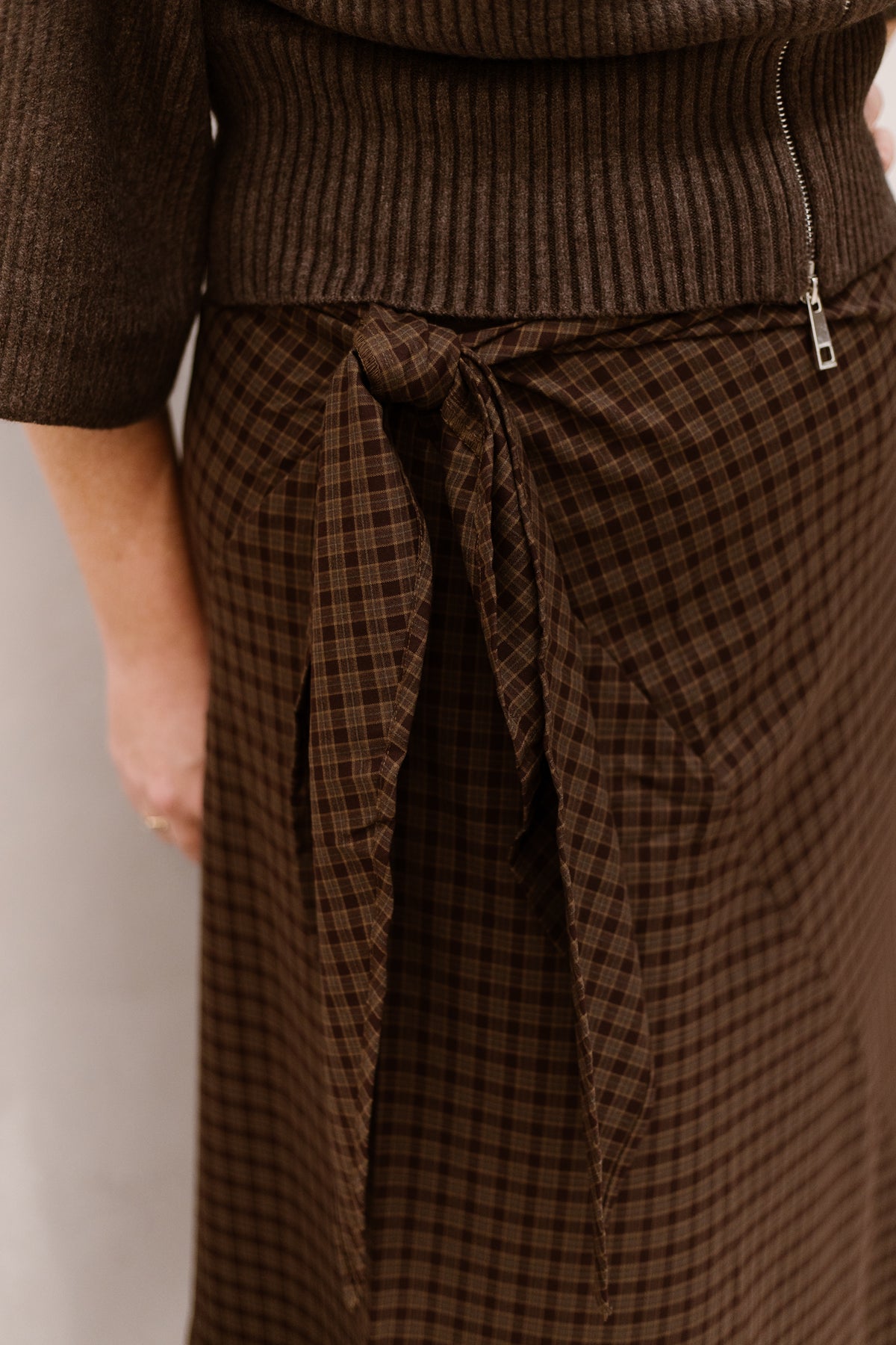 Mitty Skirt Devana Brown Check