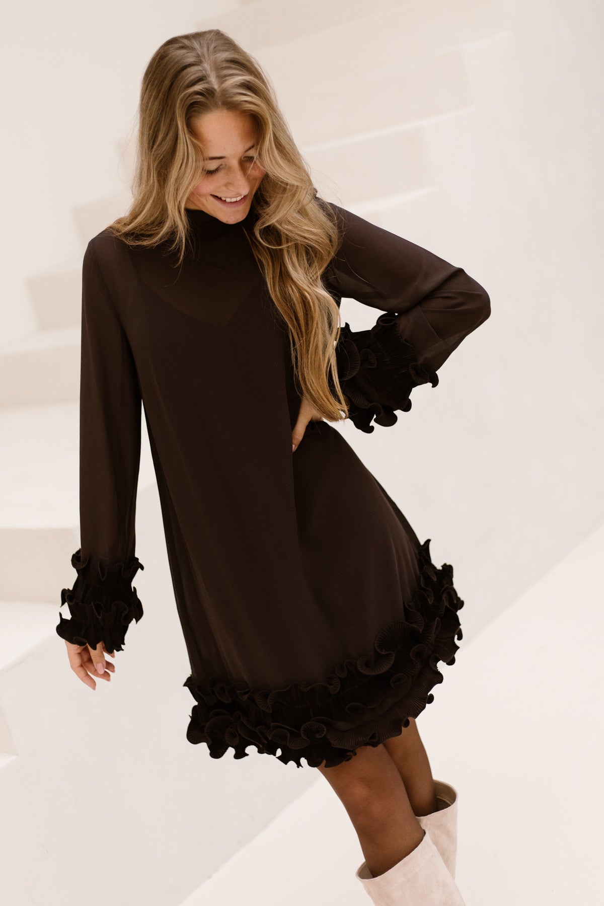 Latania Dress Chocolate