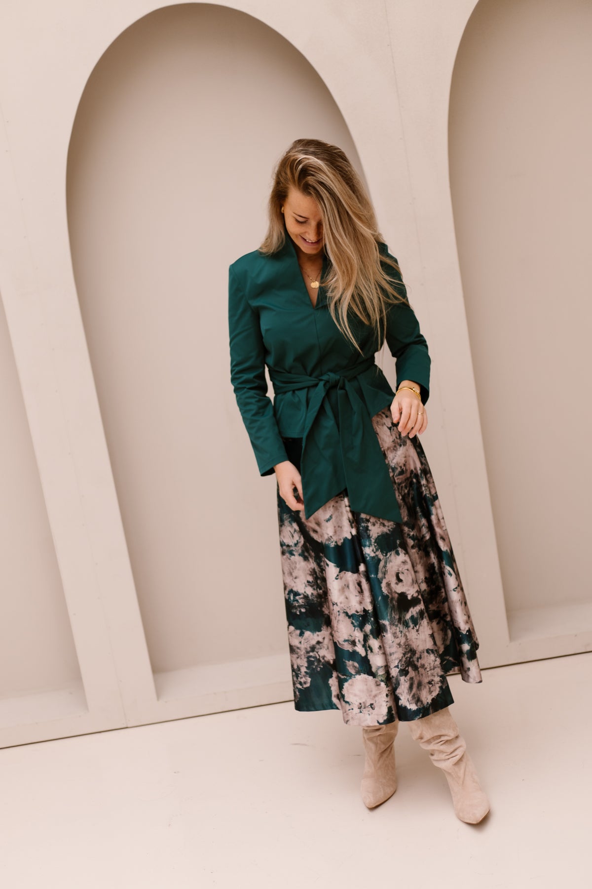 LilouRC Verde De Petrolio Blouse