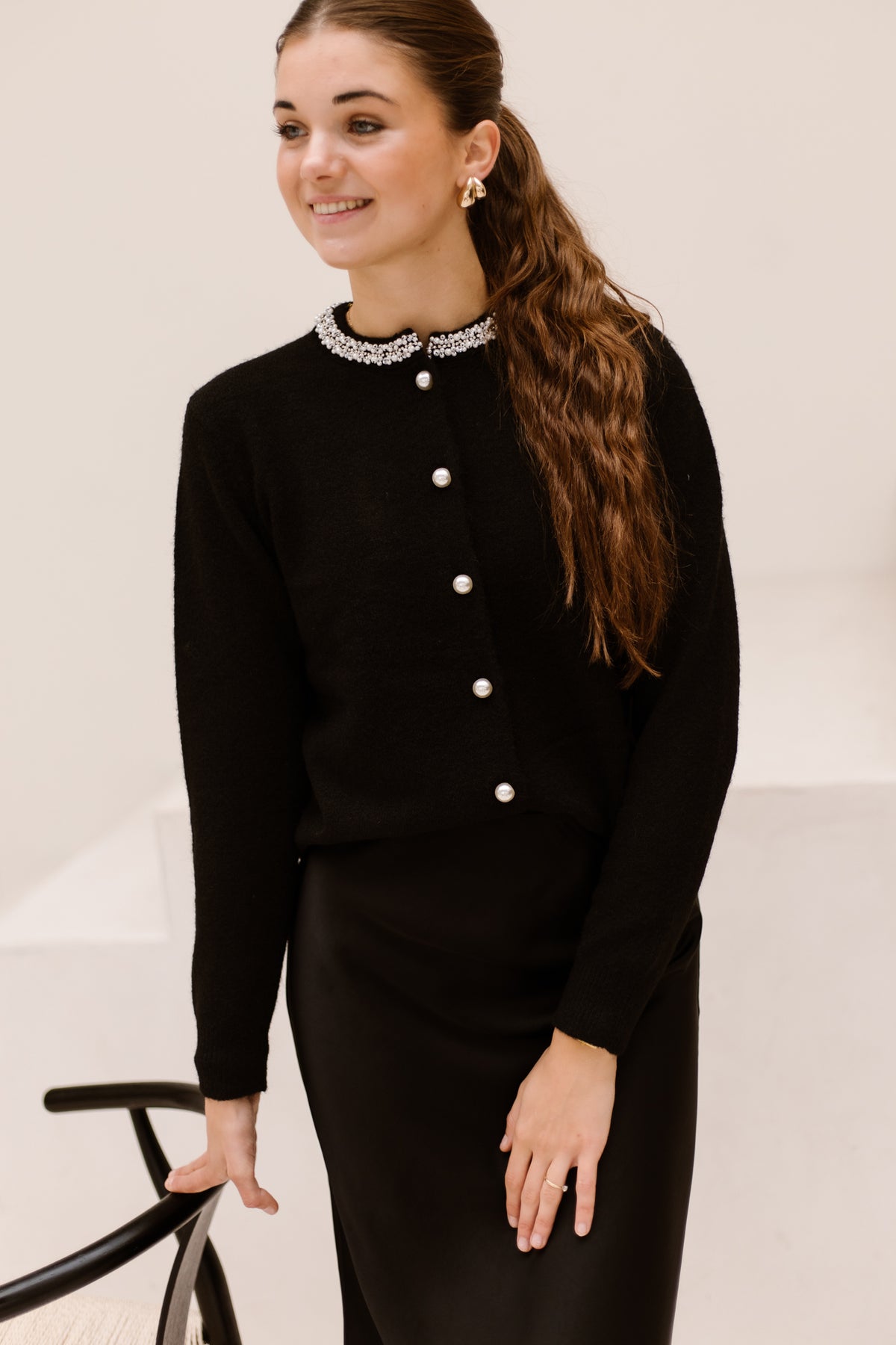 FQgrsflirt-cardigan black