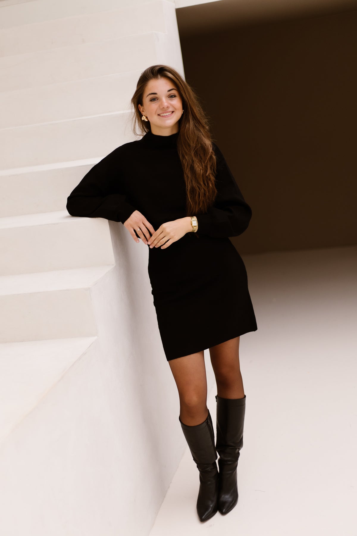 MSCHLare East Dress Black