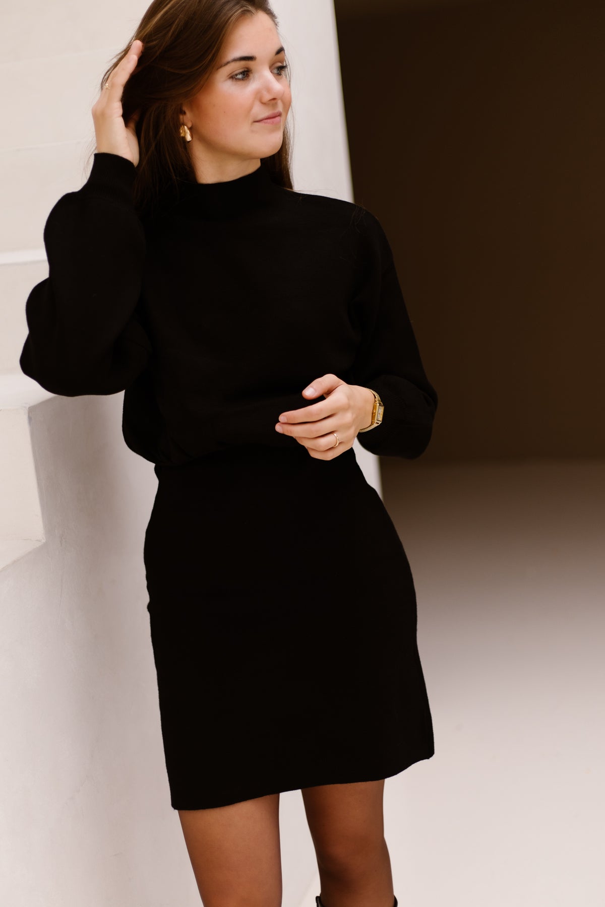 MSCHLare East Dress Black