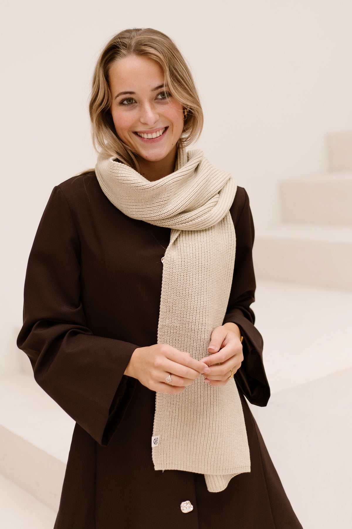 MSCHGaline Rachelle Icon Schal Haferflocken Melange