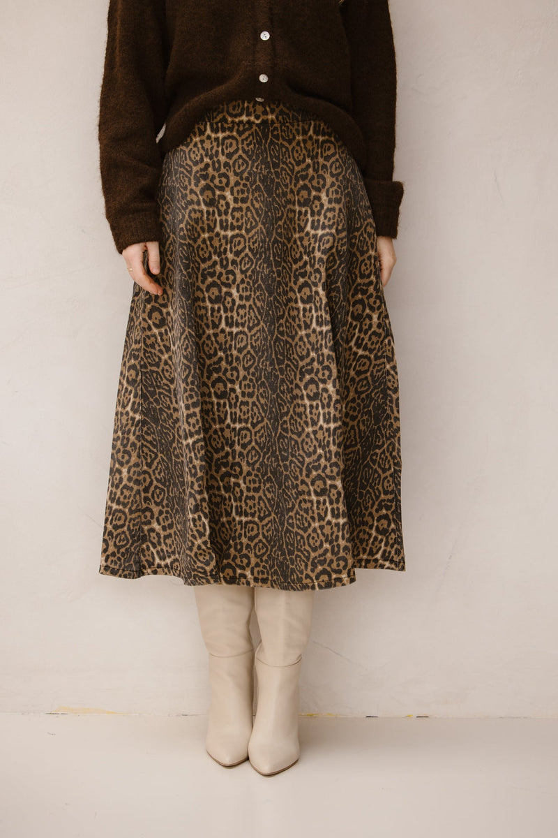 A - line panter skirt - Bij Keesje - Bij Keesje