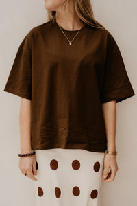 Aagje shirt bruin - Bij Keesje - Bij Keesje - shirt