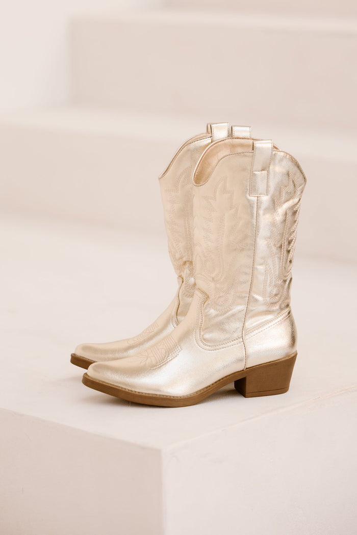Aalsmeer golden cowboyboots - Bij Keesje - Bij Keesje