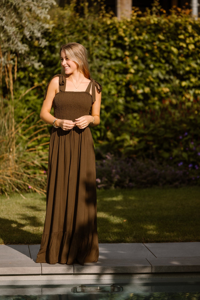 Aaltje Dress Brown - Bij Keesje - Bij Keesje - Jurk