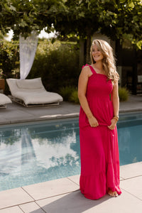 Aaltje Dress Fuchsia - Bij Keesje - Bij Keesje - Jurk