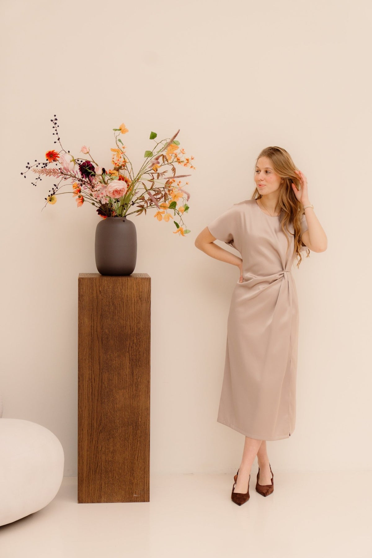 Abito Intero Dress Beige - Bij Keesje - Rinascimento - Jurk