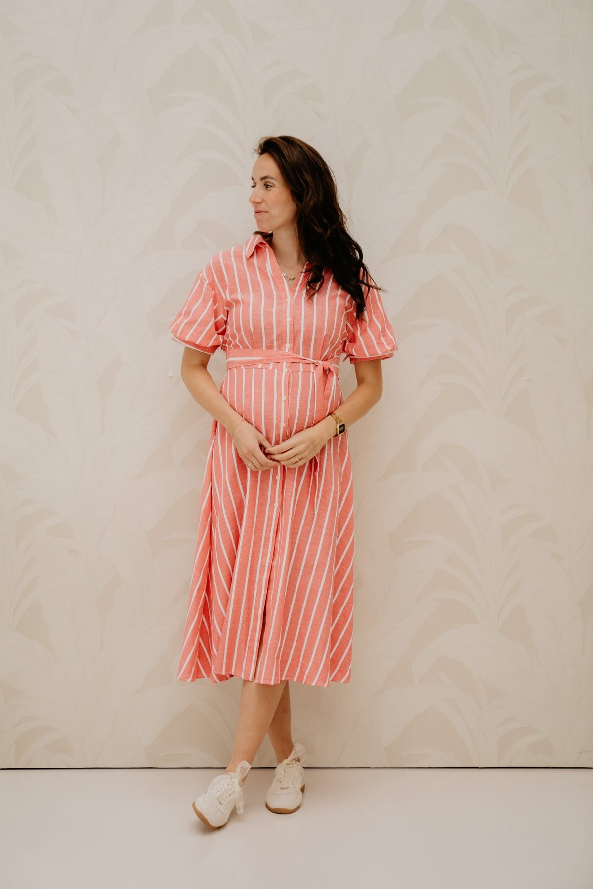 Adeline dress rood gestreept - Bij Keesje - Bij Keesje - Jurk