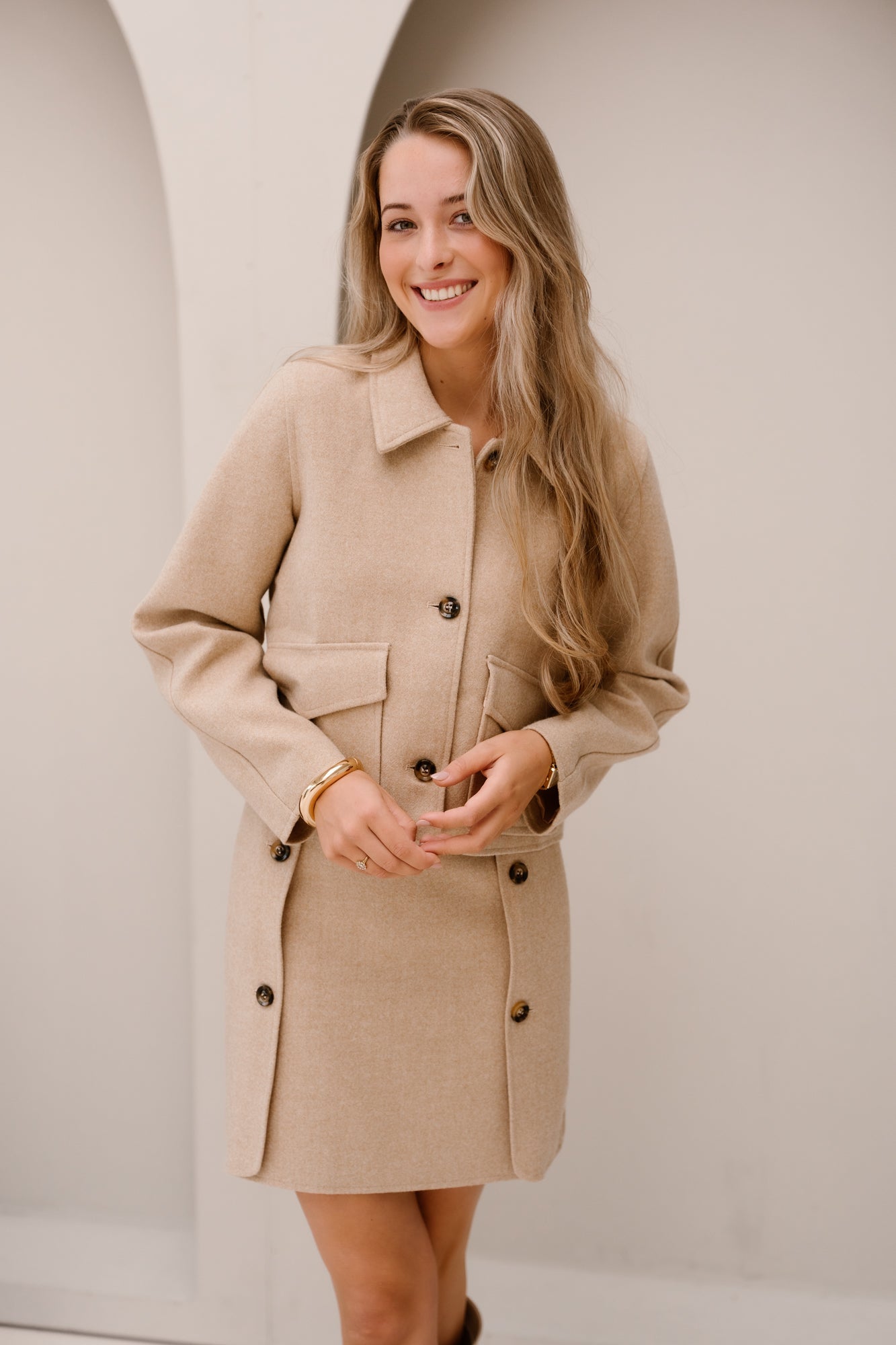 Adina Jacket Beige - Bij Keesje - YDENCE - Jas