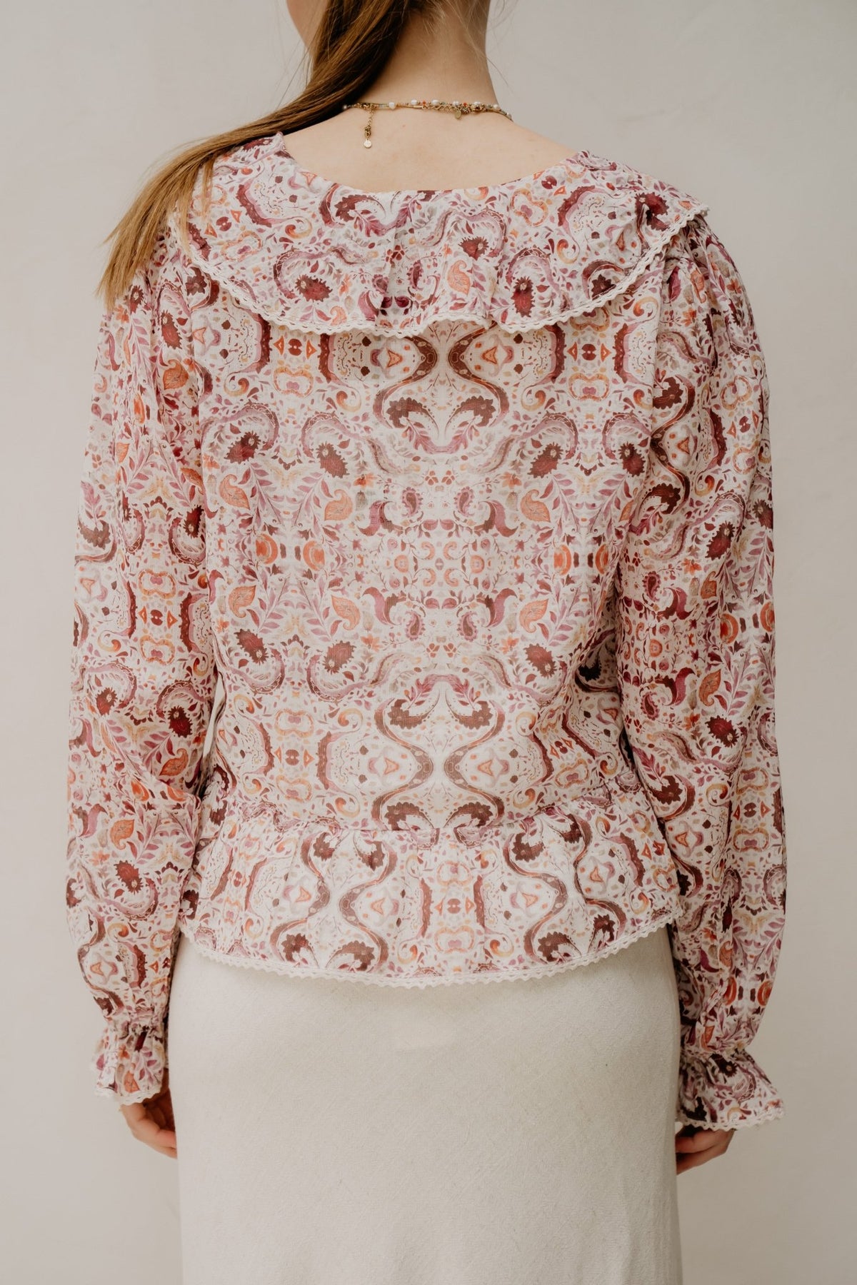 Adja paisley dance blouse rose - Bij Keesje - Neo Noir - Blouse