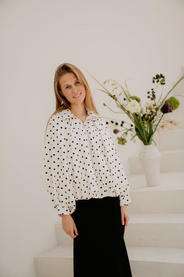 Adri polka dot jasje - Bij Keesje - Bij Keesje - Jas