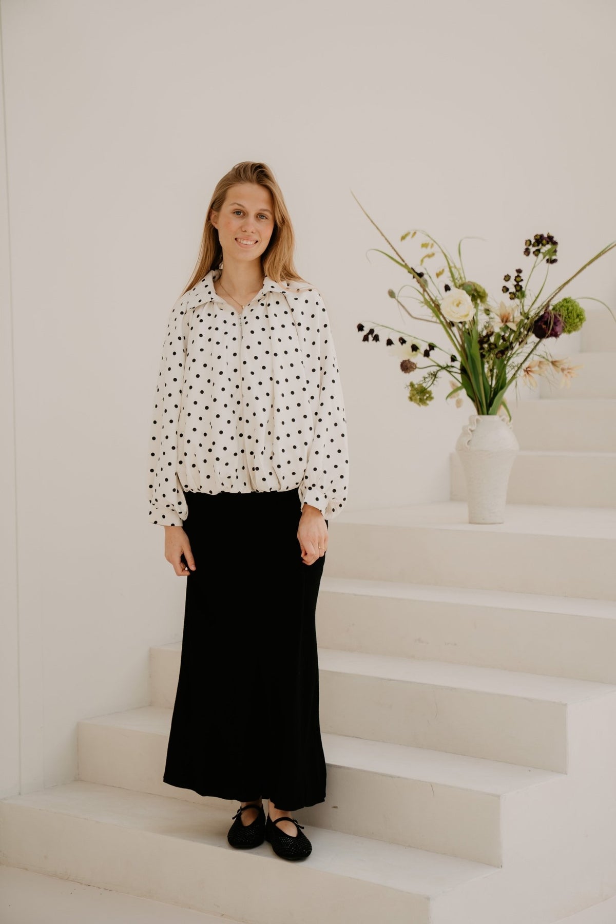 Adri polka dot jasje - Bij Keesje - Bij Keesje - Jas