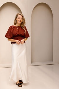 Adriana Top terracotta - Bij Keesje - Bij Keesje - Top
