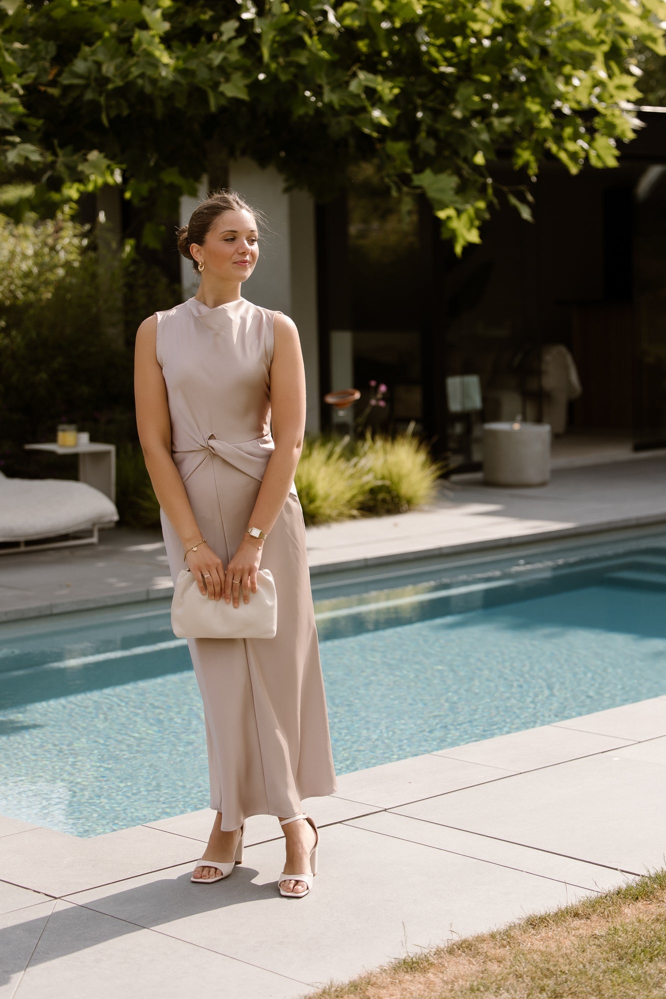 AdrianaRC Dress Tortora Beige - Bij Keesje - Rinascimento - Jurk