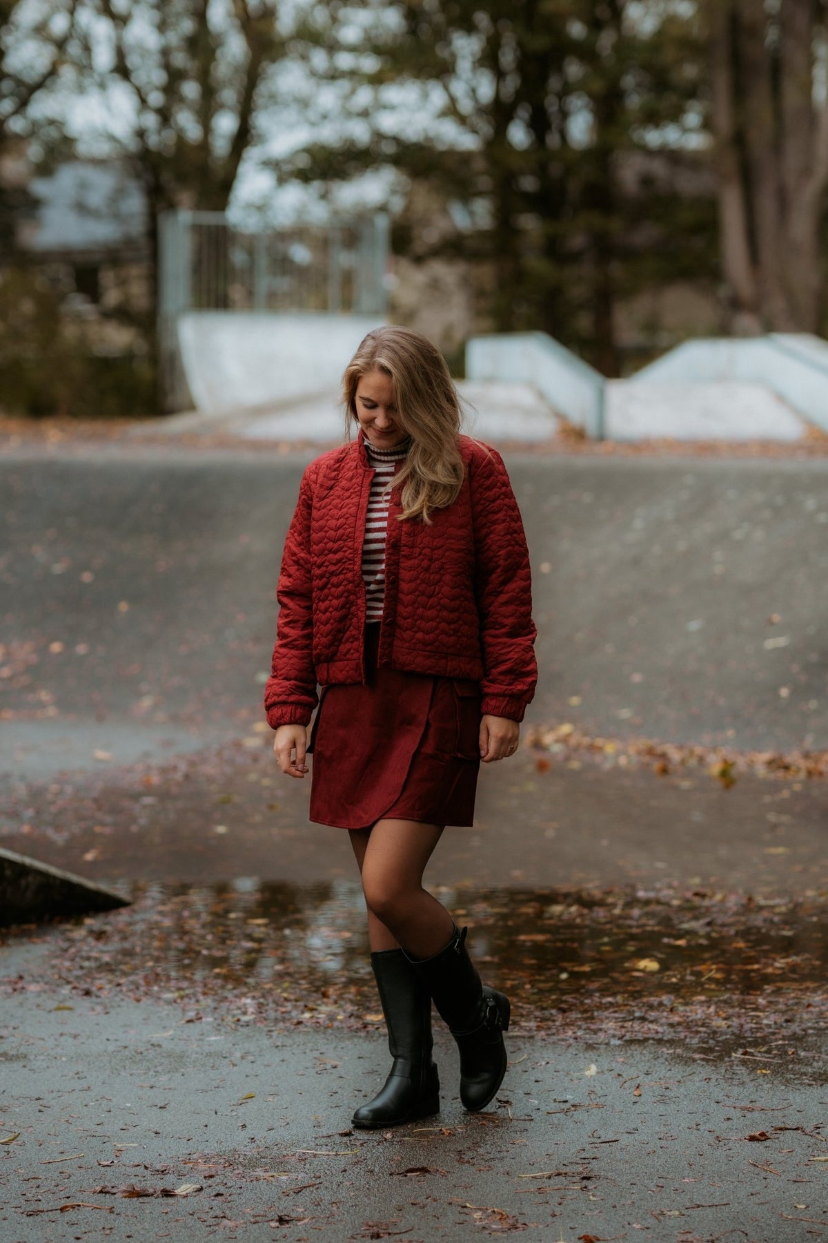 Adrienne skirt red - Bij Keesje - Bij Keesje