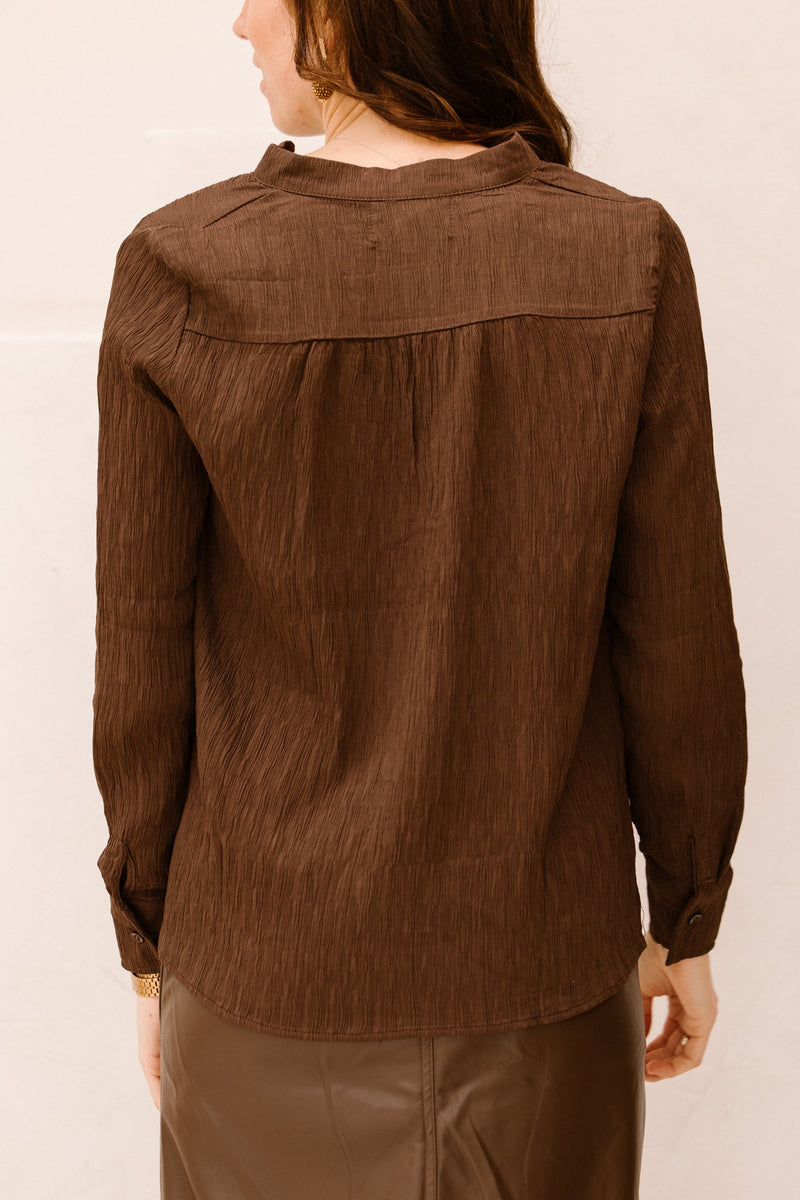 Aëlla blouse bruin - Bij Keesje - Bij Keesje