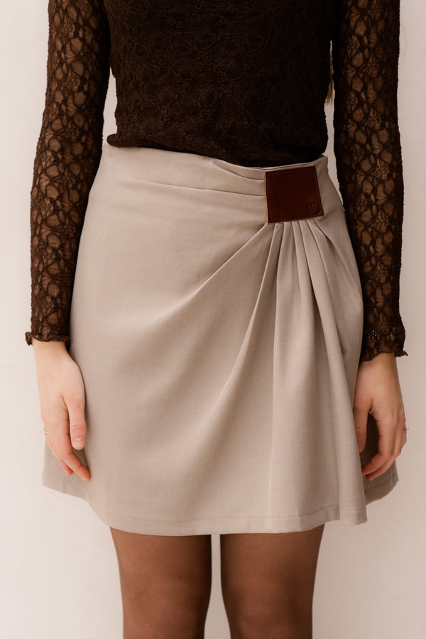 Aeloria rok Taupe - Bij Keesje - Bij Keesje