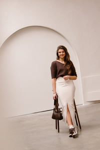 Agatha skirt beige - Bij Keesje - Bij Keesje The Label - rok