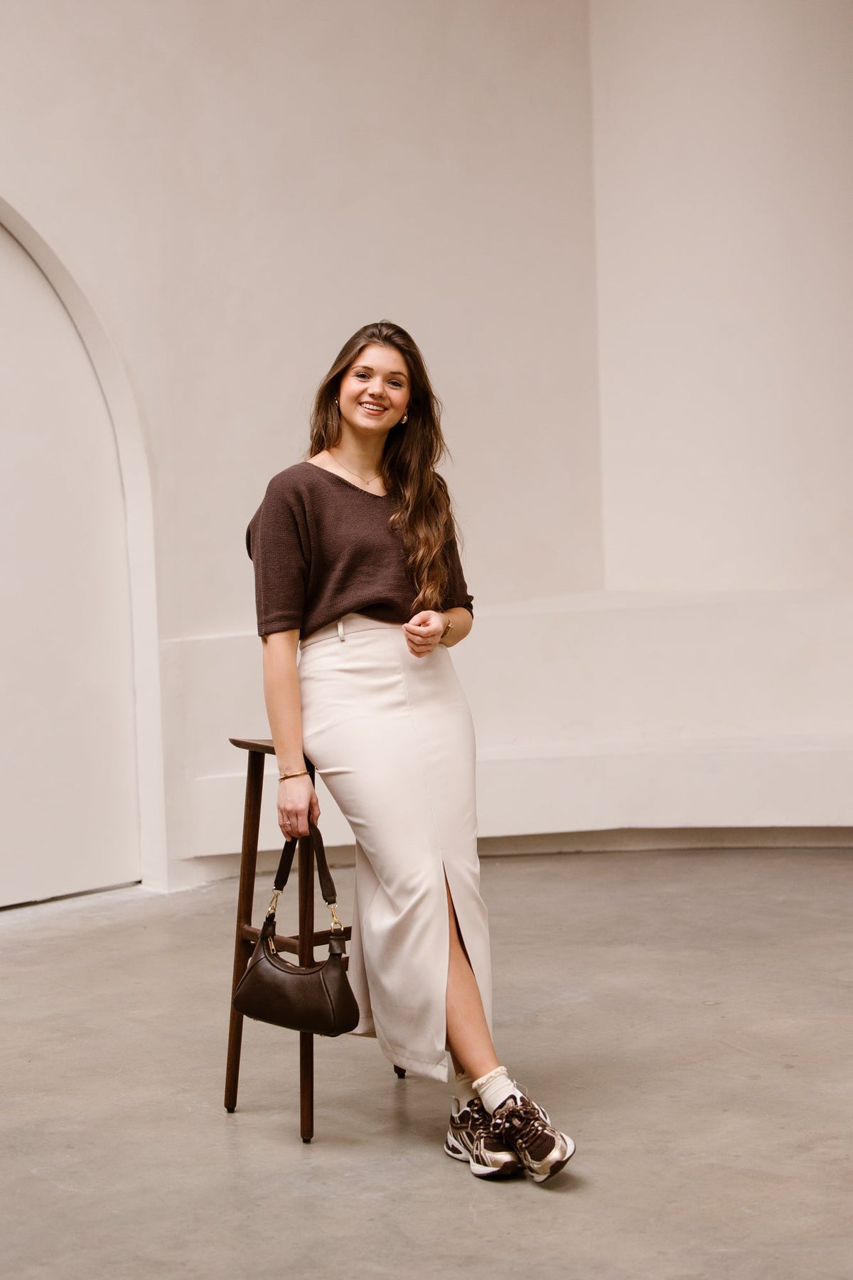Agatha skirt beige - Bij Keesje - Bij Keesje The Label - rok
