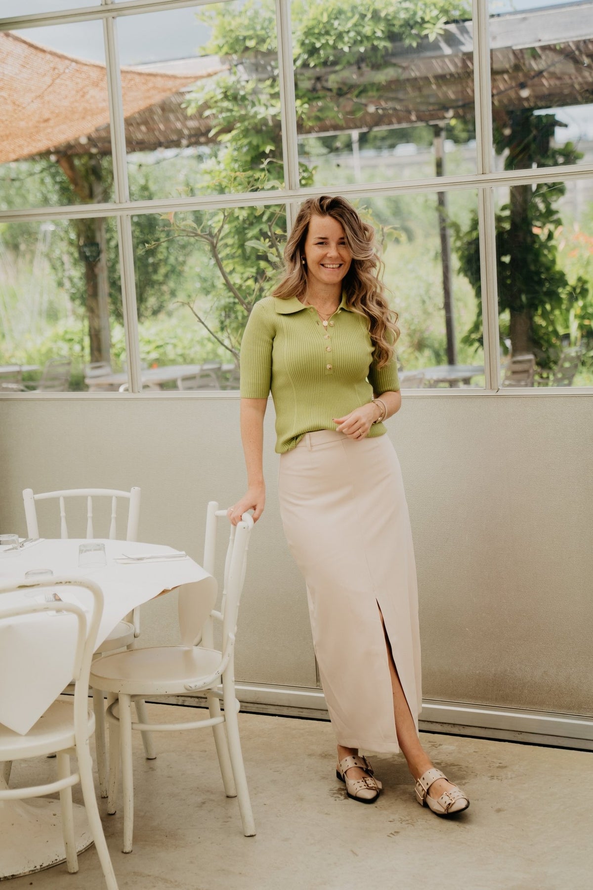 Agatha skirt beige - Bij Keesje - Bij Keesje The Label - rok