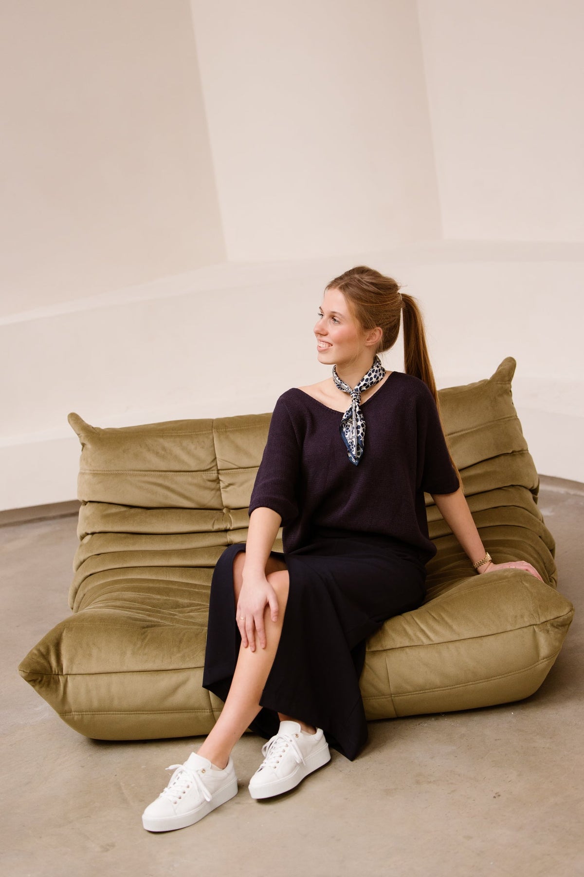 Agatha skirt dark blue - Bij Keesje - Bij Keesje The Label - rok