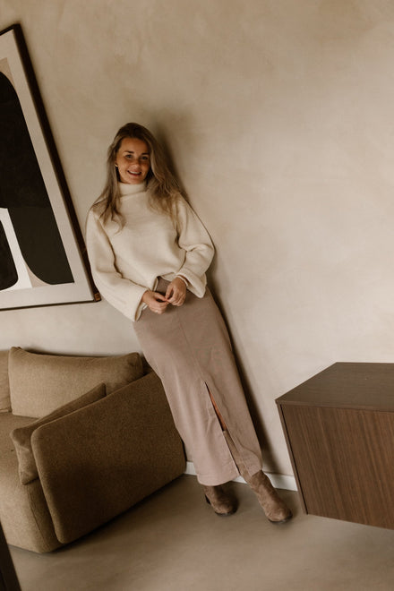 Agatha Skirt Taupe