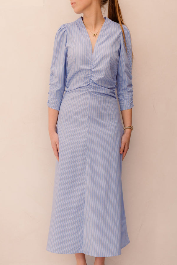 AgliaCC Stripe Dress Pale Blue - Bij Keesje - Co'couture - Jurk
