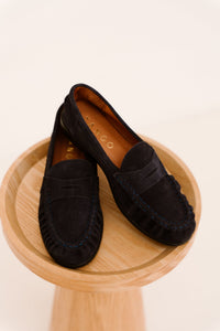 Agnes 1-d suede loafer navy - Bij Keesje - Tango - Schoenen
