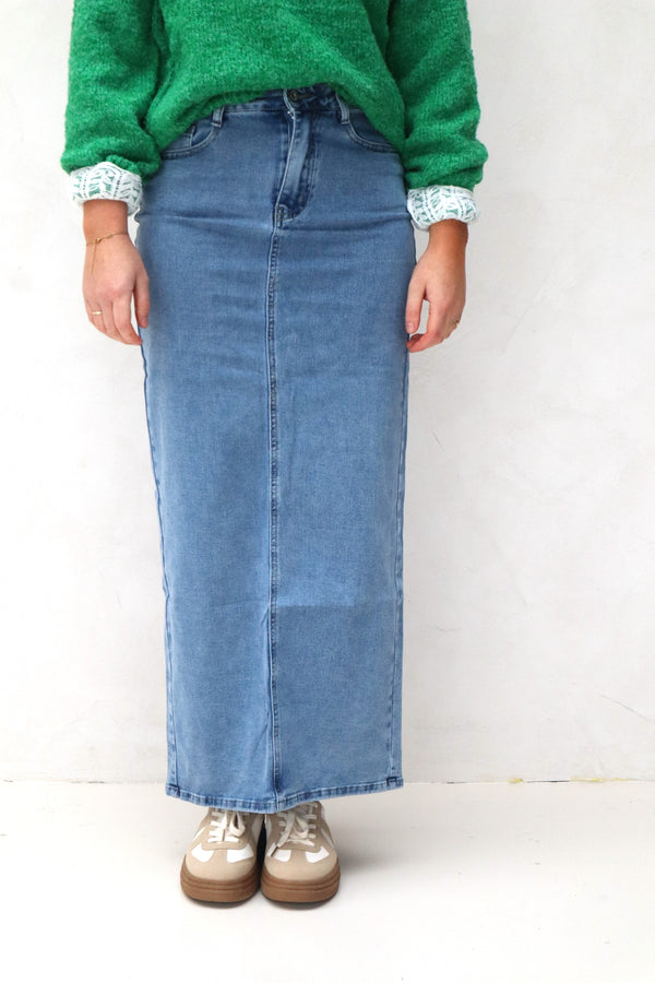 Aila denim skirt blue 6699 - Bij Keesje - Bij Keesje