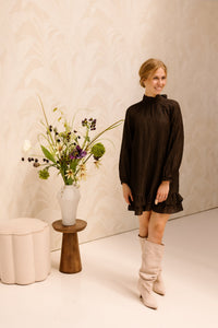 AimeeRC Dress Darkbrown - Bij Keesje - Rinascimento - Jurk